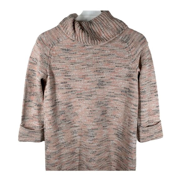 J Jill Pure Jill Chunky Knit Turtleneck Sweater XS Petite Neutral - Picture 7 of 10